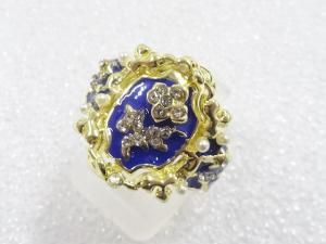 クリスタル　指輪(17.5号)